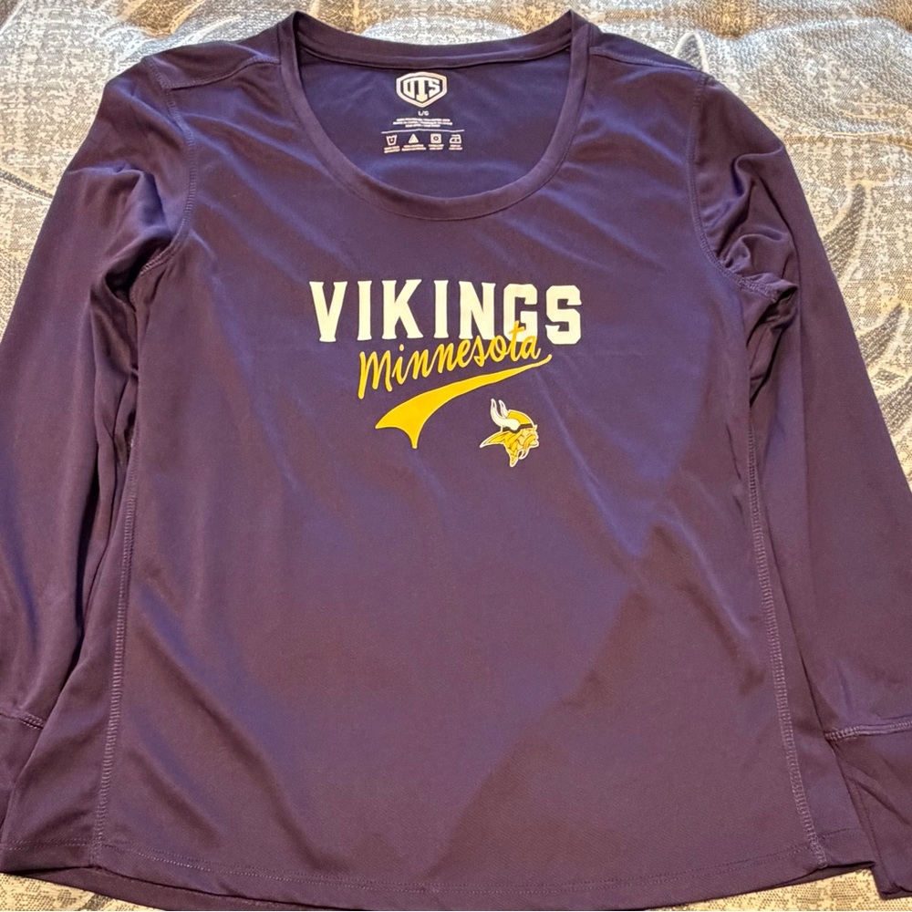 Purple Vikings Long Sleeve Shirt